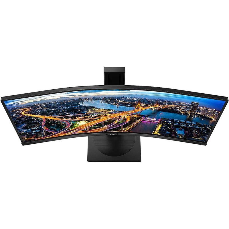 Alt View Zoom 14. Philips - B-Line 346B1C 34" LCD Curved UltraWide Adaptive Sync WLED LCD Monitor (DisplayPort, USB, HDMI) - Textured Black