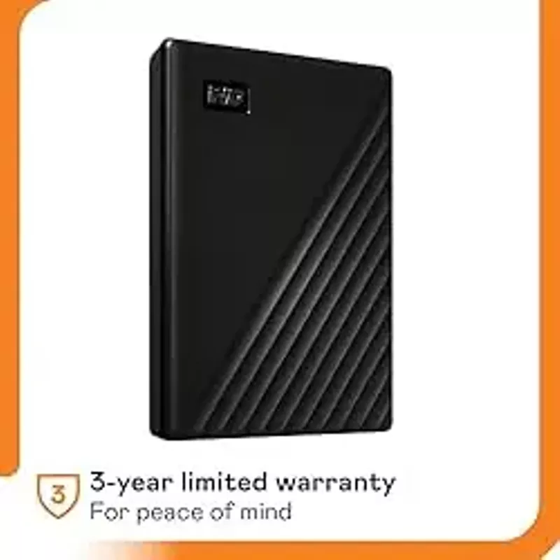 WD - My Passport 2TB External USB 3.0 Portable Hard Drive - Black