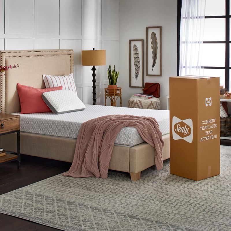 Sealy 8 Memory Foam Queen Mattress-in-a-box with Cool & Clean Cover