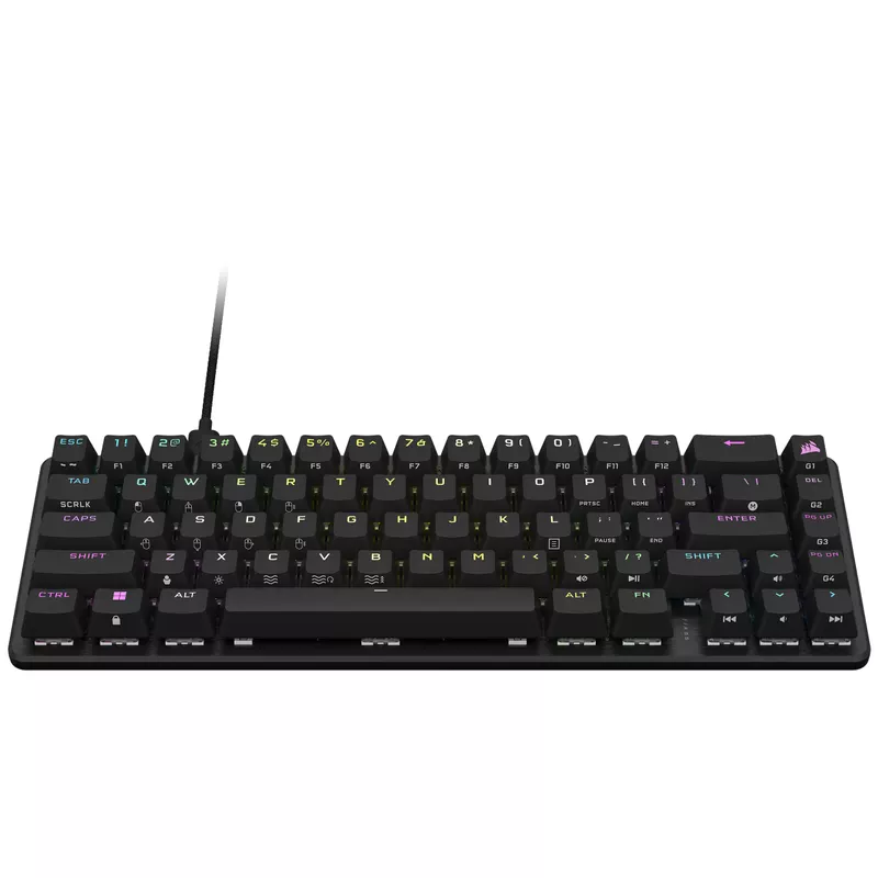 CORSAIR - K65 PRO MINI RGB 65% Optical-Mechanical Gaming Keyboard Backlit RGB LED, OPX - Black