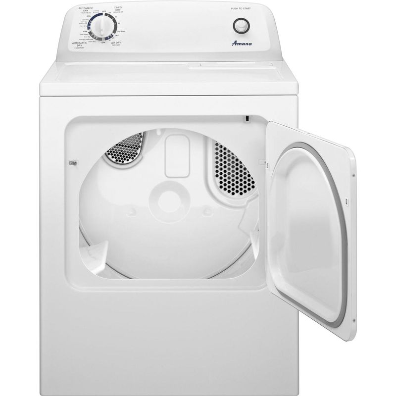 Alt View Zoom 2. Amana - 6.5 Cu. Ft. Gas Dryer with Automatic Dryness Control - White