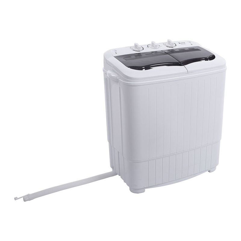 Compact Twin Tub Semi-automatic Washing Machine - Grey
