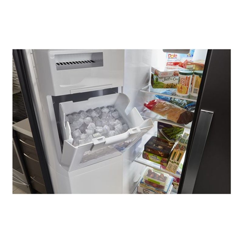 Whirlpool 36" Black Stainless Steel Counter Depth Side-By-Side Refrigerator