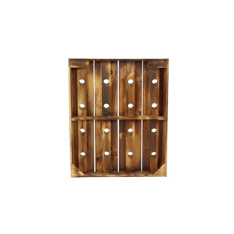 Carbon Loft Graysen Wood Finish Pegboard Wine Rack - 21 x 4 x 25