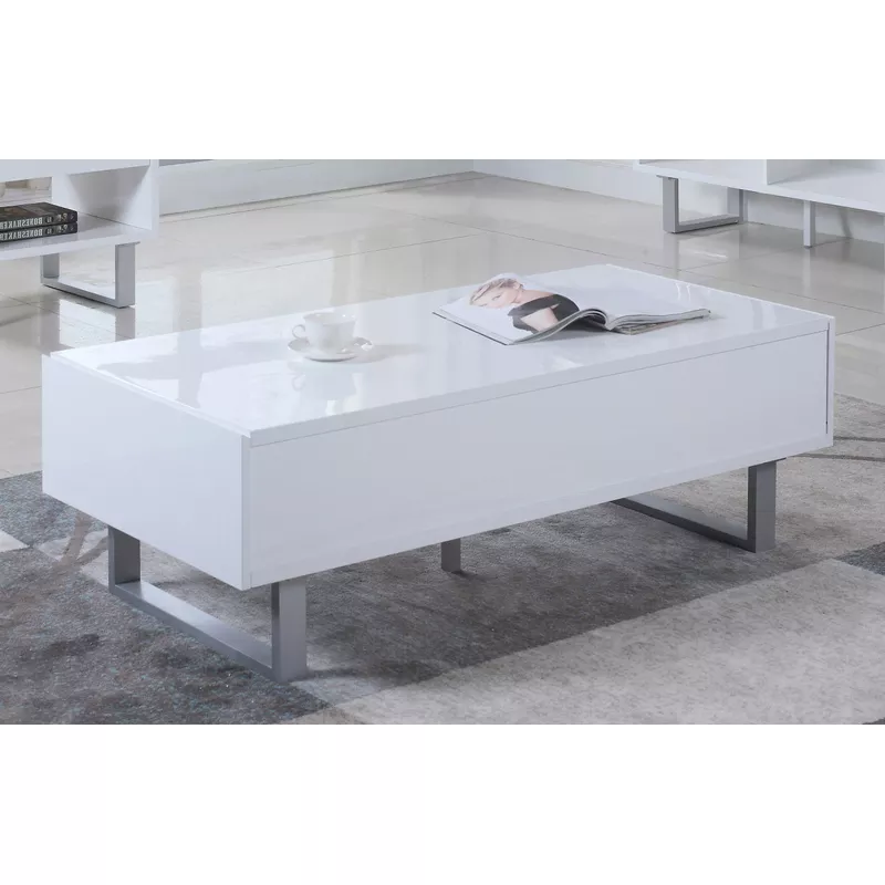 Atchison 2-drawer Coffee Table High Glossy White