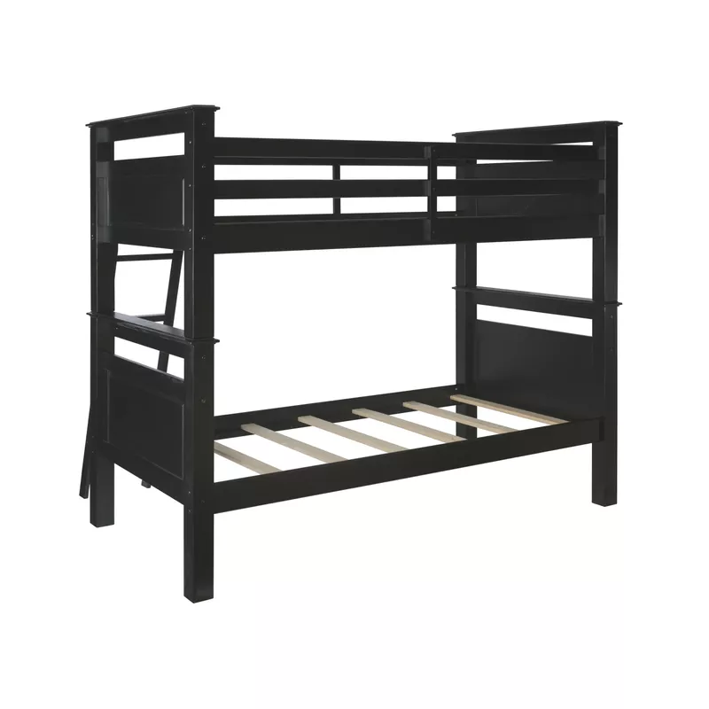 Dorsey Twin Over Twin Bunk Bed Black