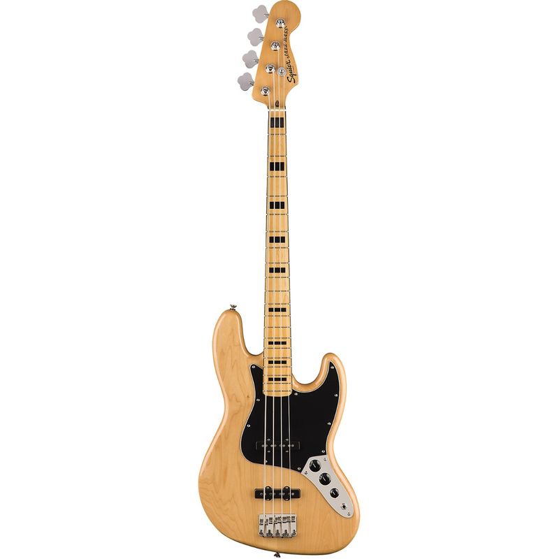 Squier Classic Vibe '70s Jazz Bass Electric Guitar, Maple Fingerboard, Natural