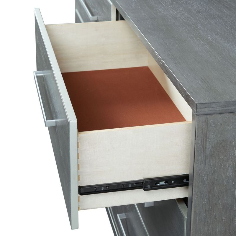 Memphis 6 Drawer Dresser in Slate Grey by Martin Svensson Home - Slate Grey - 6-drawer