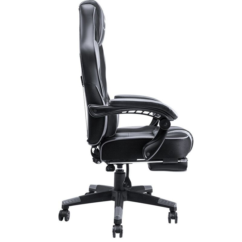 TiramisuBest  Gaming Chair Reclining Racing Computer Office Chair - Grey