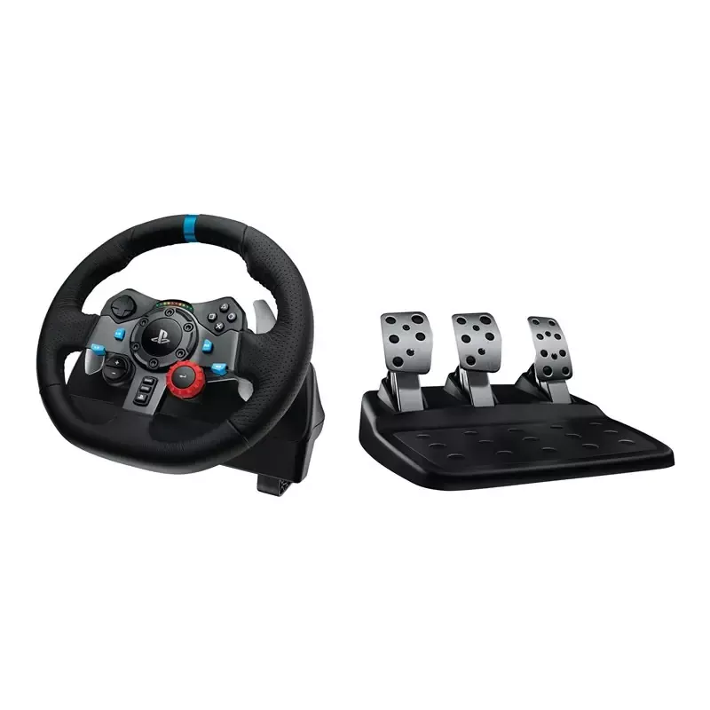 Logitech - G29 Driving Force Racing Wheel and Floor Pedals for PS5, PS4, PC, Mac - Black