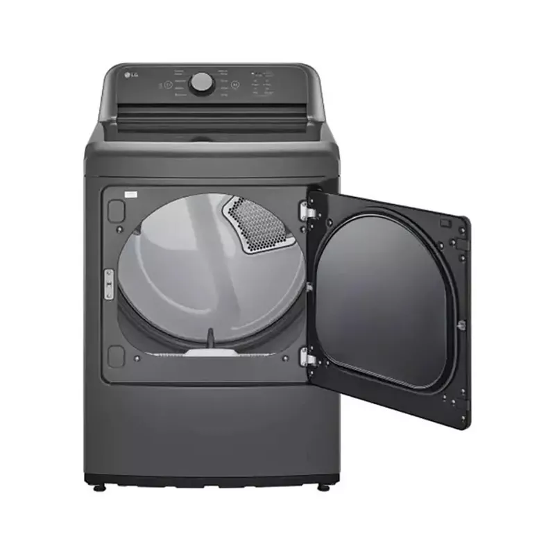 LG 7.3 Cu. Ft. Black Front Load Smart Electric Dryer