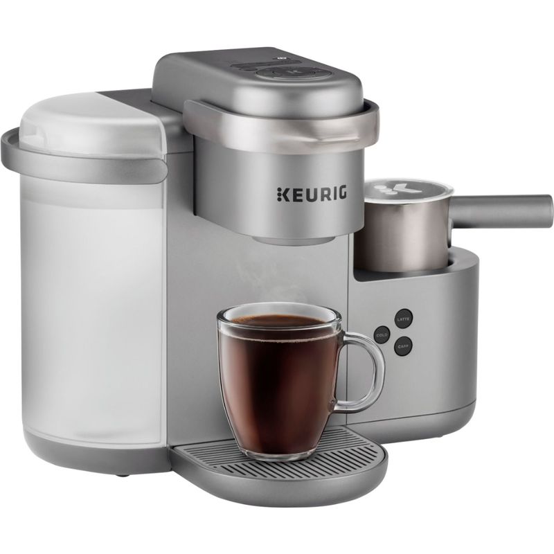 Angle Zoom. Keurig - K-Cafe Special Edition Single Serve K-Cup Pod Coffee Maker with Milk Frother - Nickel