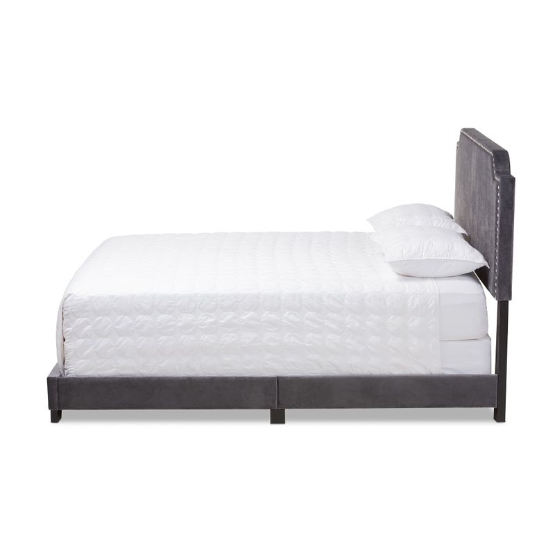 Contemporary Bed by Baxton Studio - Blue - Queen
