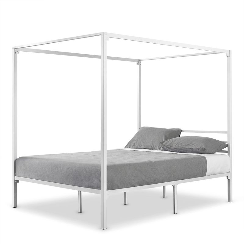 Priage by Zinus Metal Framed Canopy Four Poster Platform Bed Frame - Queen