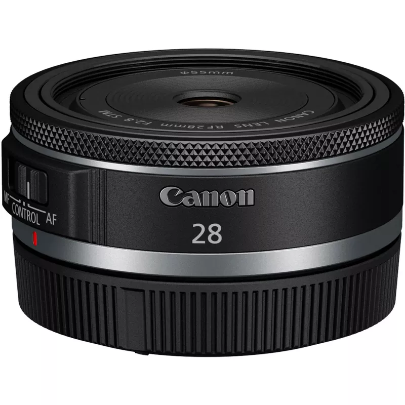 Canon - RF28mm F2.8 STM Wide-Angle Prime Lens for EOS R-Series Cameras - Black