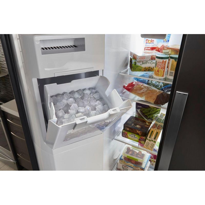 Alt View Zoom 11. Whirlpool - 20.6 Cu. Ft. Side-by-Side Counter-Depth Refrigerator - Stainless steel