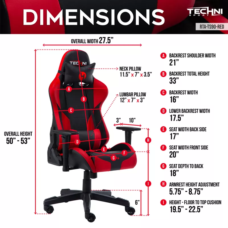 Office-PC/Gaming Chair, Red