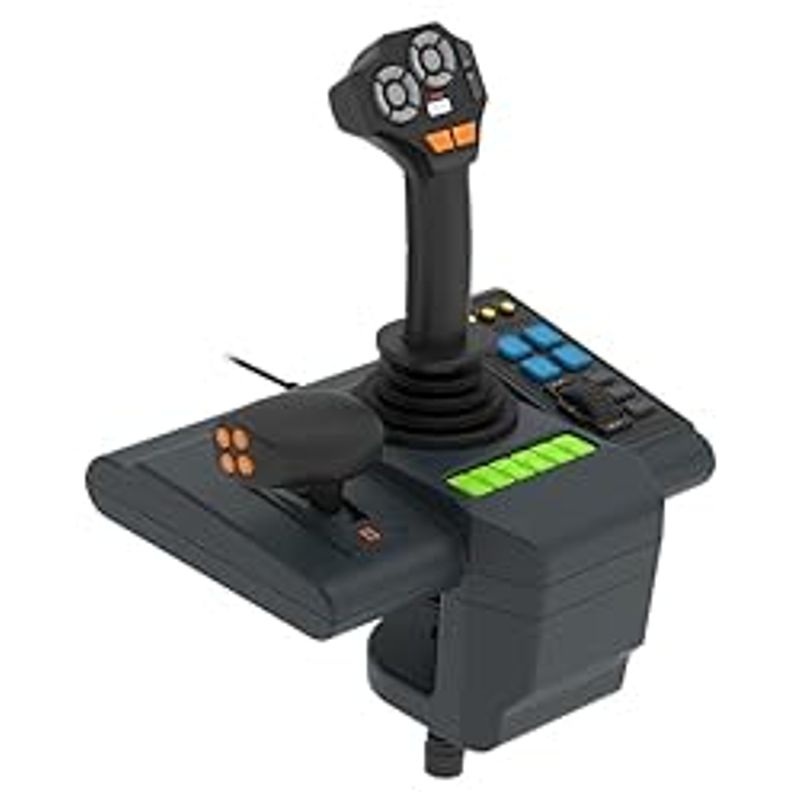 HORI Farming Vehicle Control System for PC (Windows 11/10) for Farming Simulator with Full-Size Steering Wheel, Control Panel & Pedals