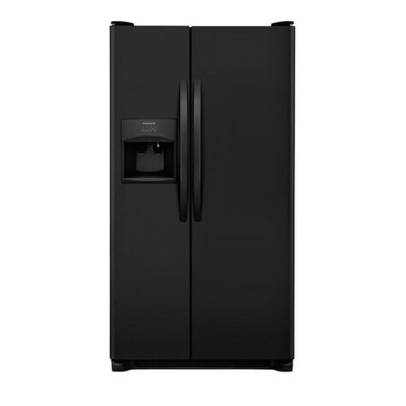 Frigidaire 22.1 Cu. Ft. Side-by-Side Refrigerator - Black - Water Dispenser - Side by Side