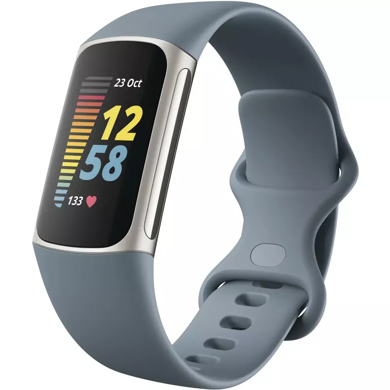 Fitbit - Charge 5 Advanced Fitness & Health Tracker - Platinum