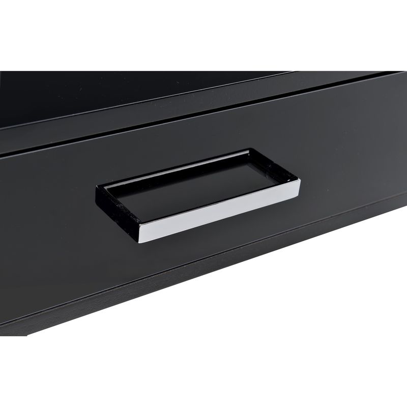 Acme Furniture Coleen Laminate Wood and Chrome 2-drawer Desk - Black