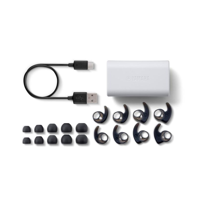 Yamaha TW-ES5A True Wireless Sports Earbuds, White