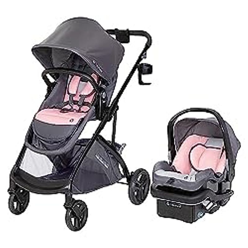 Baby Trend Passport Switch Modular Travel System with EZ-Lift Plus Infant Car Seat, Dash Pink