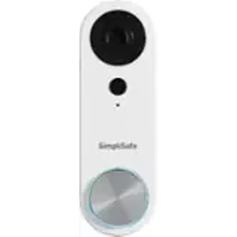 SimpliSafe - Pro Video Doorbell - Wired - White