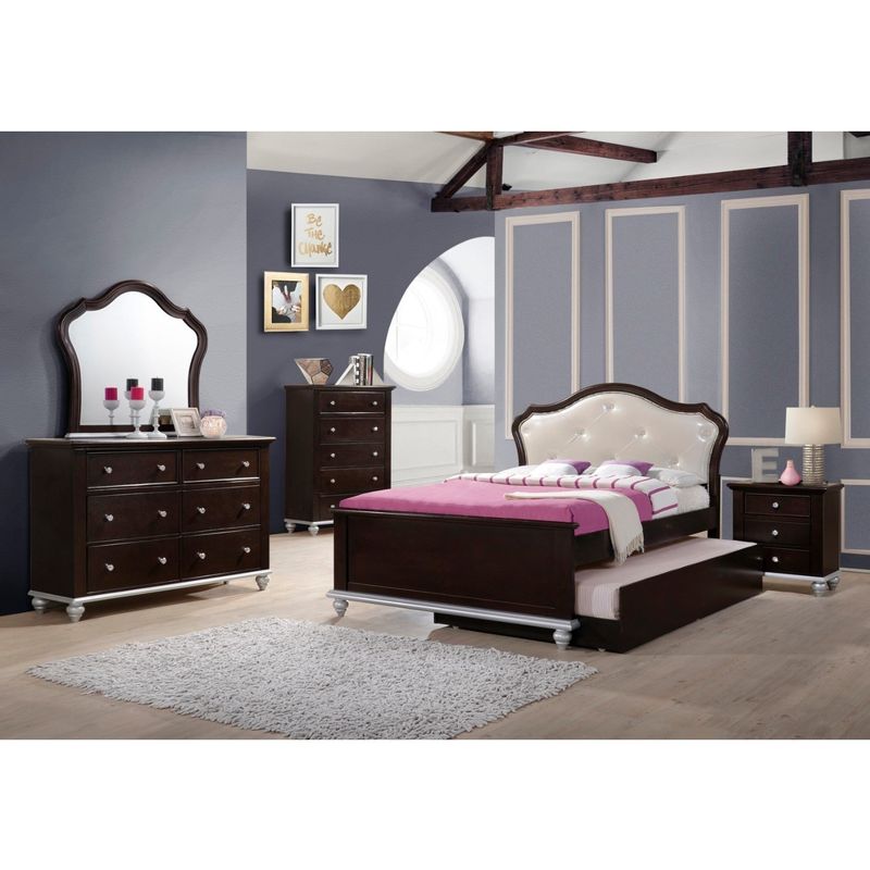 Picket House Furnishings Alli Full Platform 5PC Bedroom Set - Alli Full 5PC Set