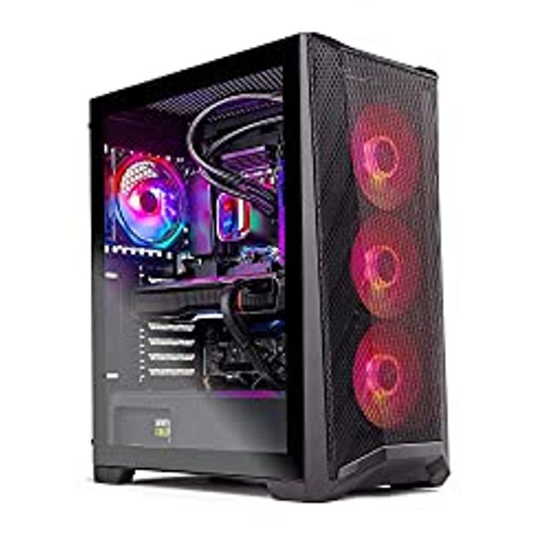 Skytech Chronos Gaming PC Desktop  Intel Core i7 13700K 3.4 GHz, NVIDIA RTX 4070, 1TB NVME SSD, 32GB DDR5 RAM RGB, 750W Gold PSU, 360mm...