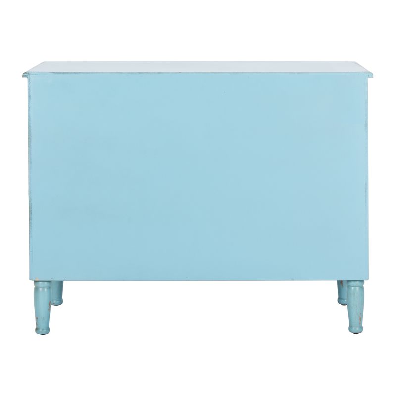 SAFAVIEH Talbet Distressed Blue 3-Drawer Storage Chest - Assembly Required
