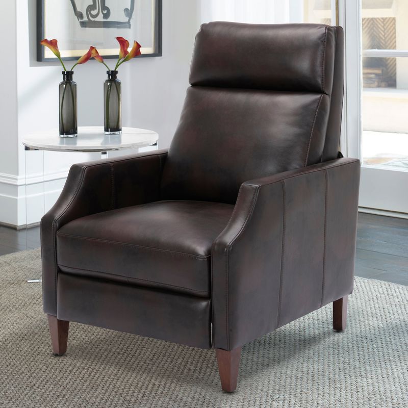 Brooklyn Faux Leather Push Back Recliner by Greyson Living - Midnight Blue