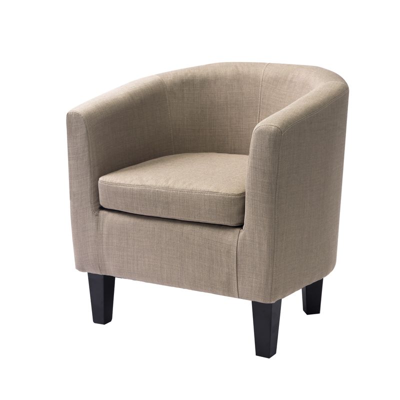 Antonio Upholstered Club Chair - Dark Grey