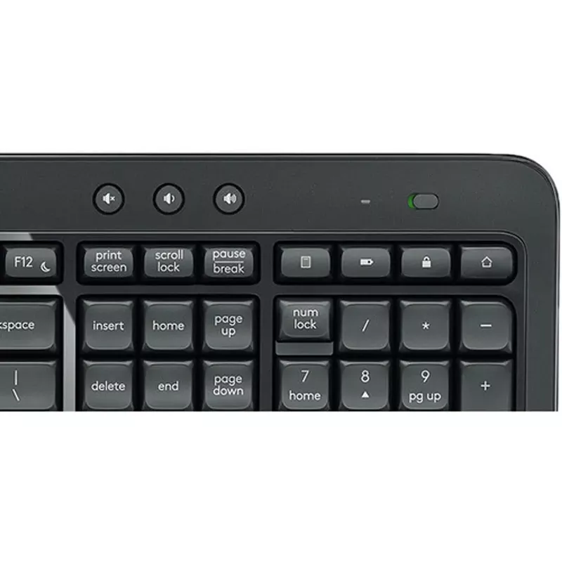 Logitech - MK540 Full-size Advanced Wireless Membrane Keyboard and Mouse Combo for PC - Black