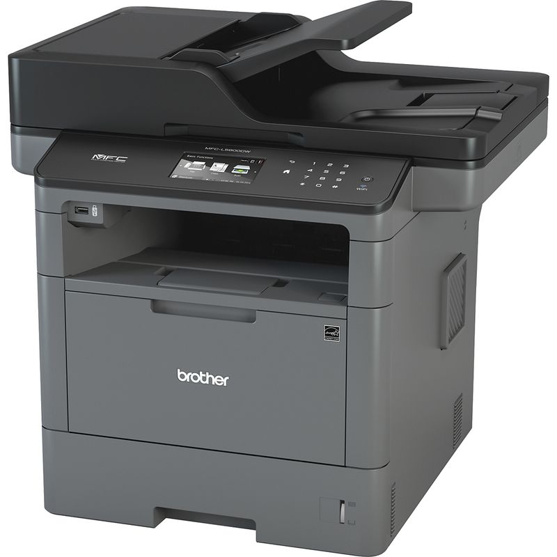 Left Zoom. Brother - MFCL5800DW Wireless Black-and-White All-In-One Laser Printer - Grey/Black