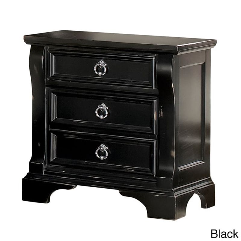 Traditions 3-drawer Nightstand by Greyson Living - Traditions White Nightstand