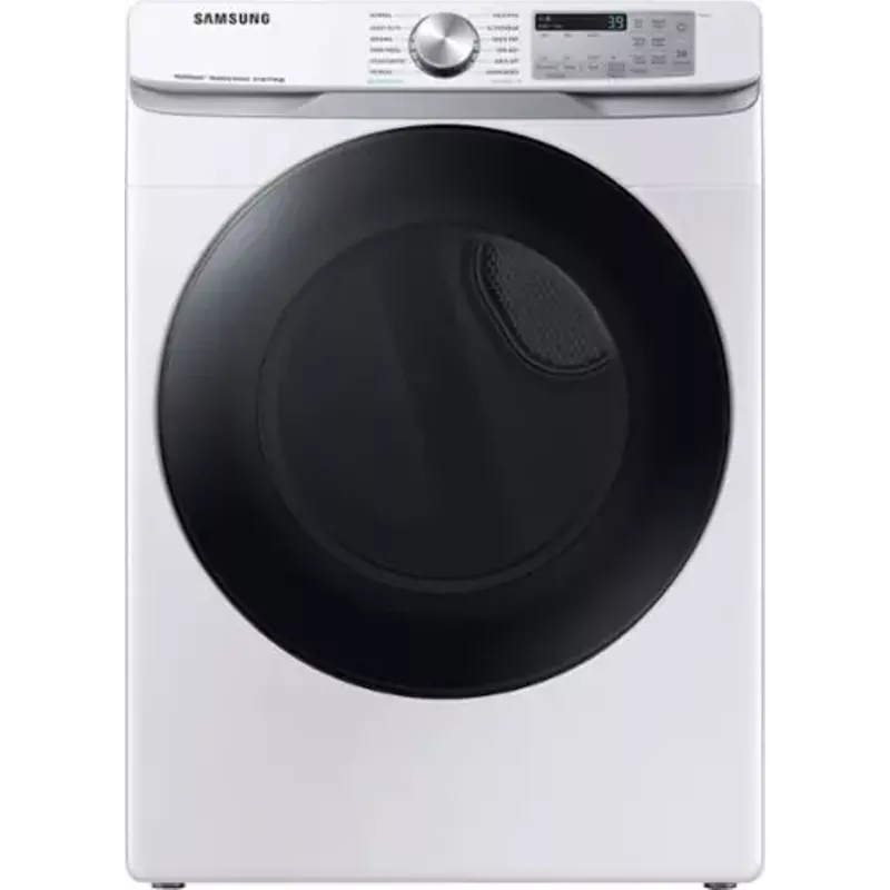 Samsung - 7.5 Cu. Ft. Stackable Smart Electric Dryer with Steam Sanitize+ - White