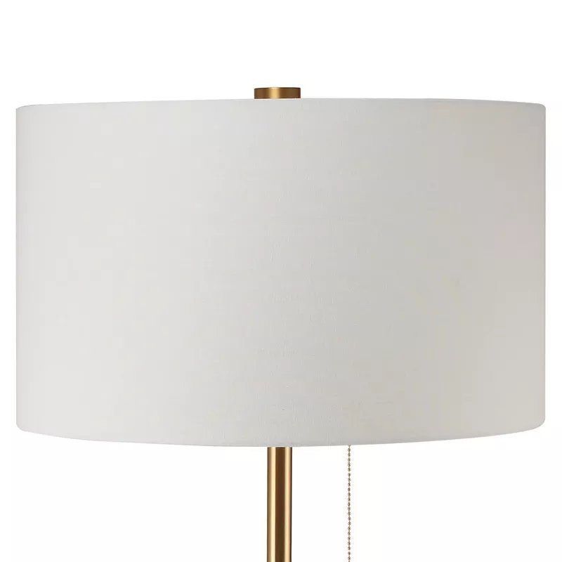 Contemporary Metal 20-inch Floor Lamp in Stained Gold