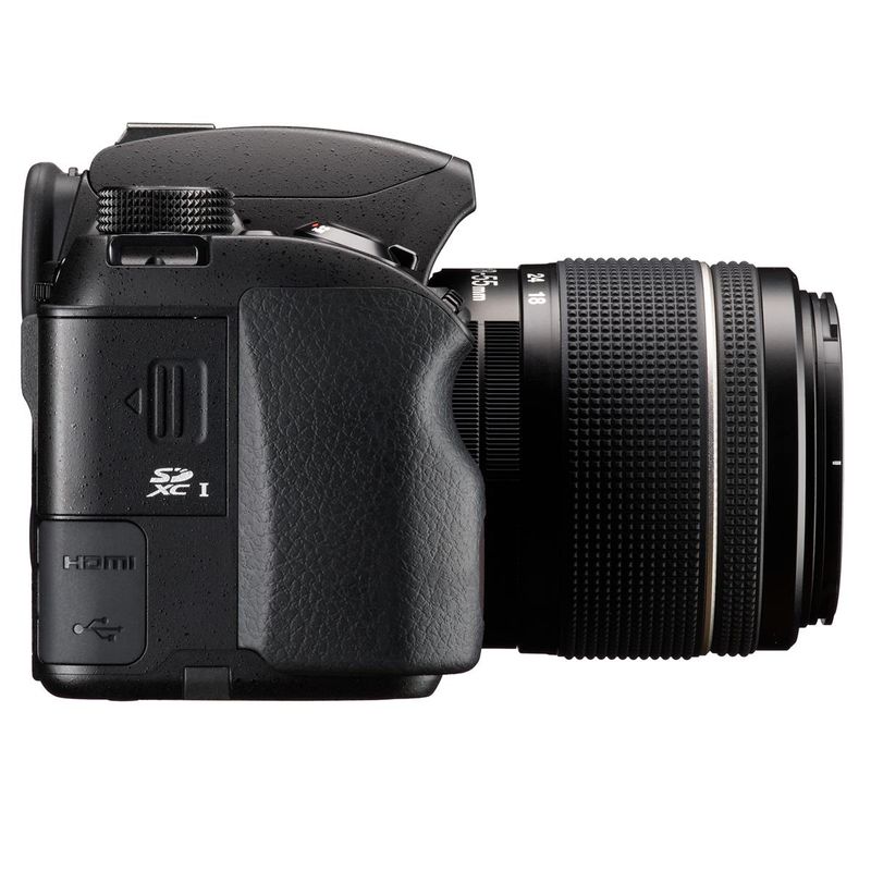 Pentax KF DSLR Camera with DA L 18-55mm f/3.5-5.6 AL WR Lens, Black