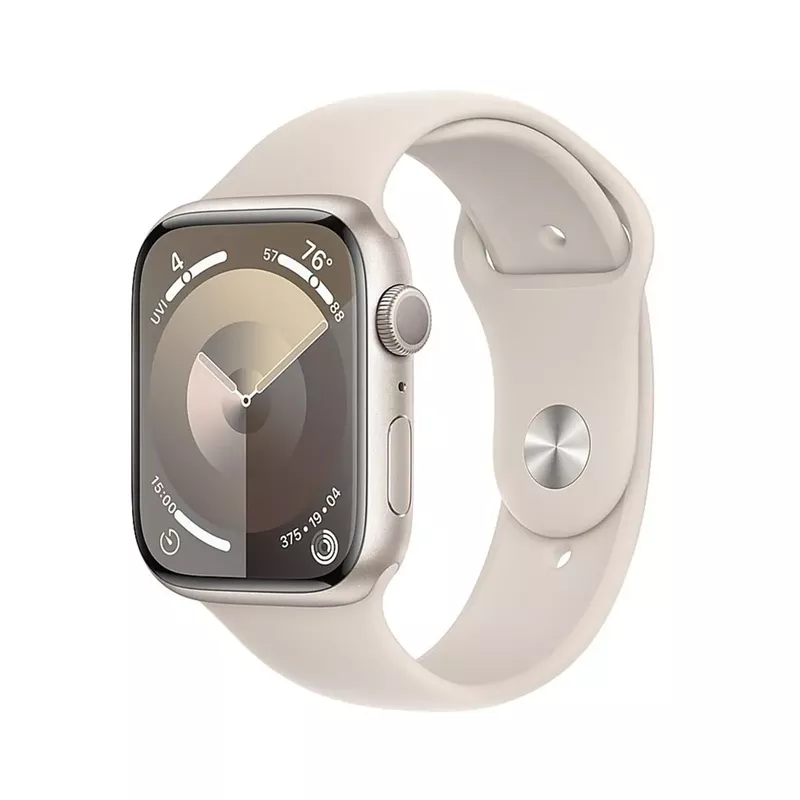 Apple Watch SE 2nd Generation (GPS + Cellular) 44mm Starlight Aluminum Case with Starlight Sport Band - M/L - Starlight