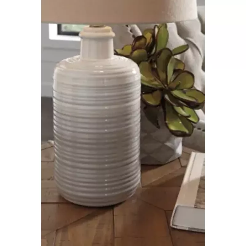 Taupe Marnina Ceramic Table Lamp (2/CN)