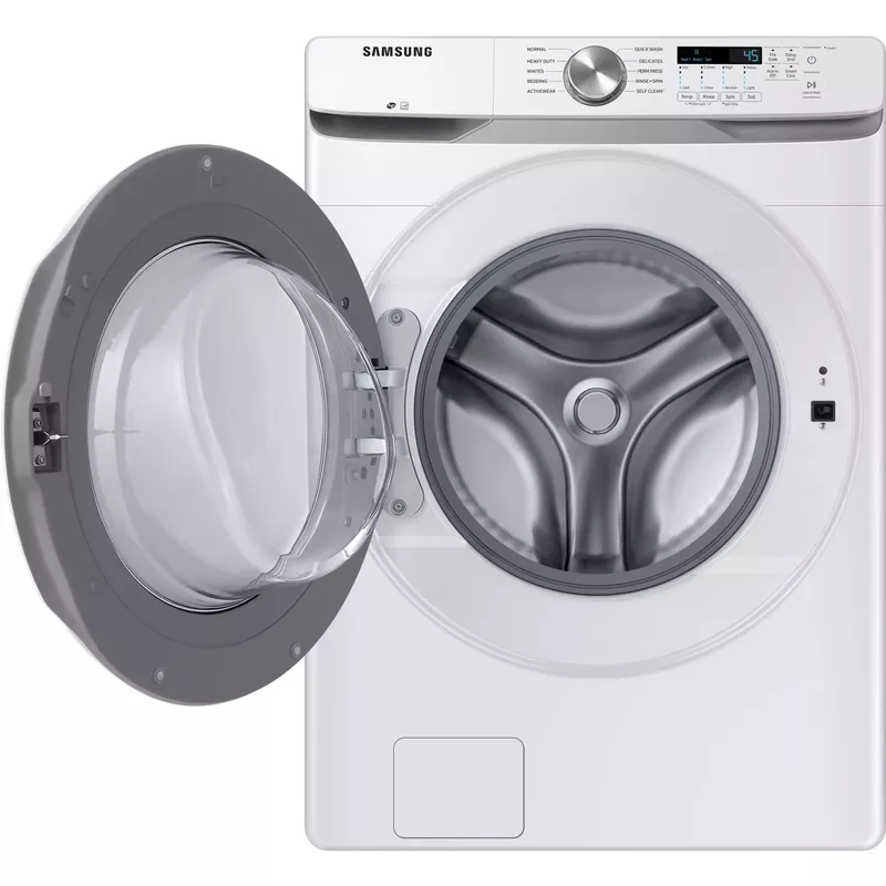 Samsung - 4.5 Cu. Ft. High Efficiency Stackable Smart Front Load Washer with Vibration Reduction Technology+ - White