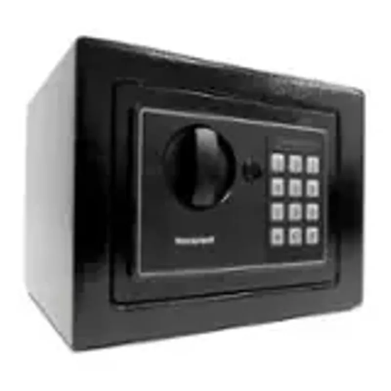 Honeywell - .17 Cu. Ft. Compact Security Safe with Digital Lock - black