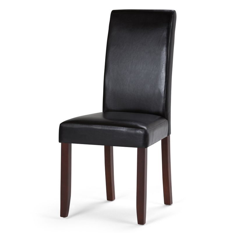 WYNDENHALL Normandy Contemporary Parson Dining Chair (Set of 2) - 18.1"w x 18.5" d x 39.4" h - Distressed Black