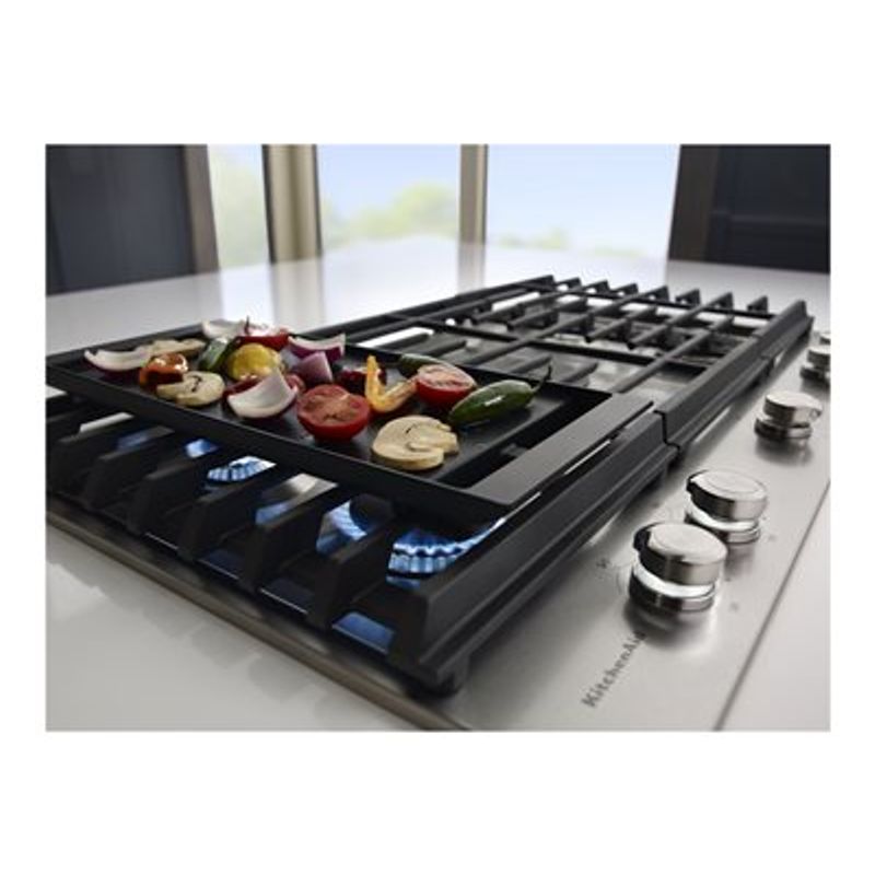 KitchenAid - 36"Built-In Gas Cooktop - Stainless steel