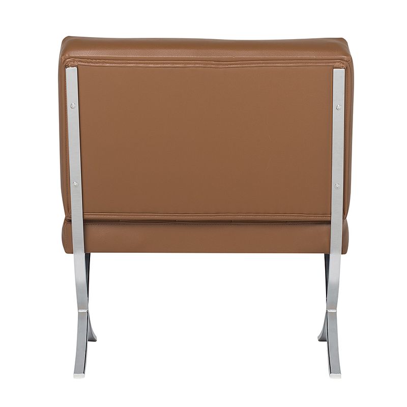 Alt View Zoom 11. Studio Designs Home Attrium Modern Blended Leather Accent Chair - Caramel Light Brown