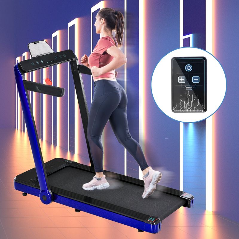 Nestfair 2.5HP Installation-Free Electric Folding Treadmill with Bluetooth APP and Remote Control - Silver