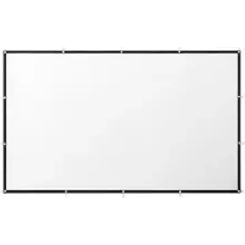 Insignia™ - 100" Home Theater Portable Folding Projector Screen - White