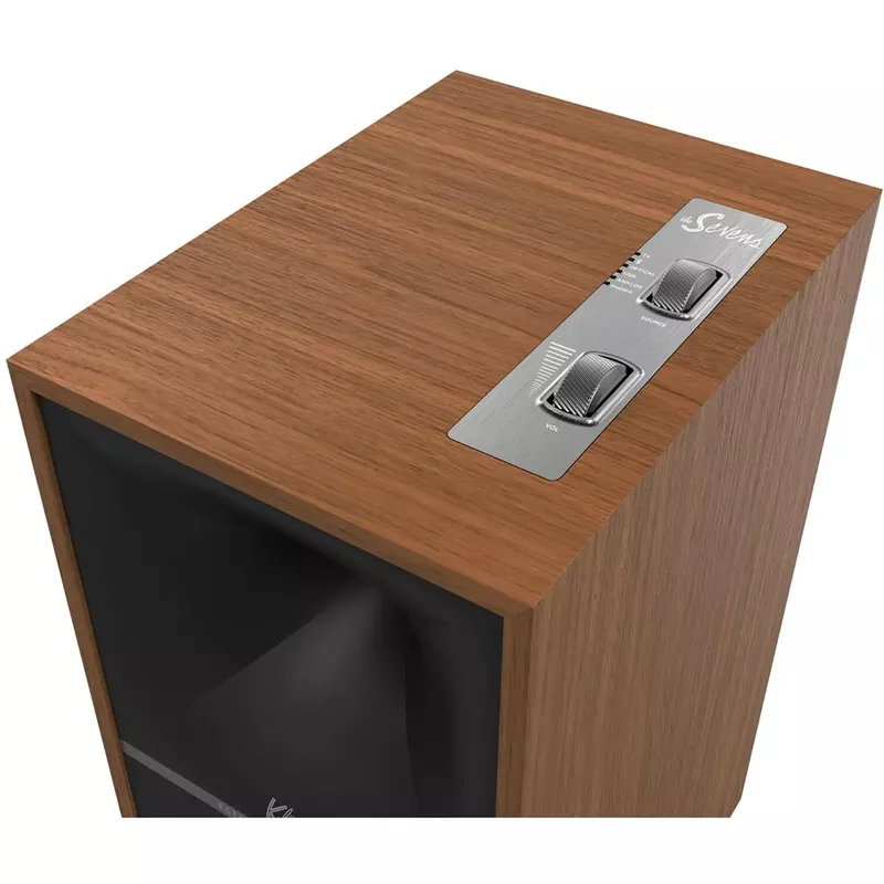 Klipsch The Sevens 6.5" 400W 2-Way Wireless Active Bookshelf Speakers, Pair - Walnut