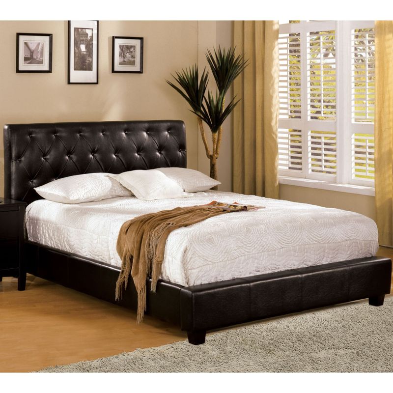 Furniture of America Pendezi Modern 2-piece Espresso Bed and Nightstand Set - Full